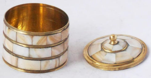 Brass Jwellery Box With Seep Work Miniature 0.1Kg